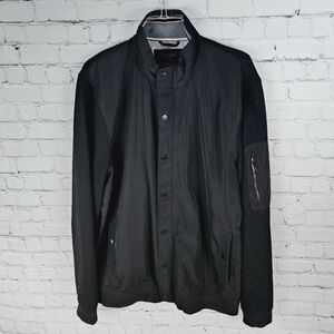 TED BAKER LONDON | Budpik full zip & snap button funnel neck bomber jacket